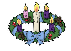 Advent wreath by the black clover d33wvwt